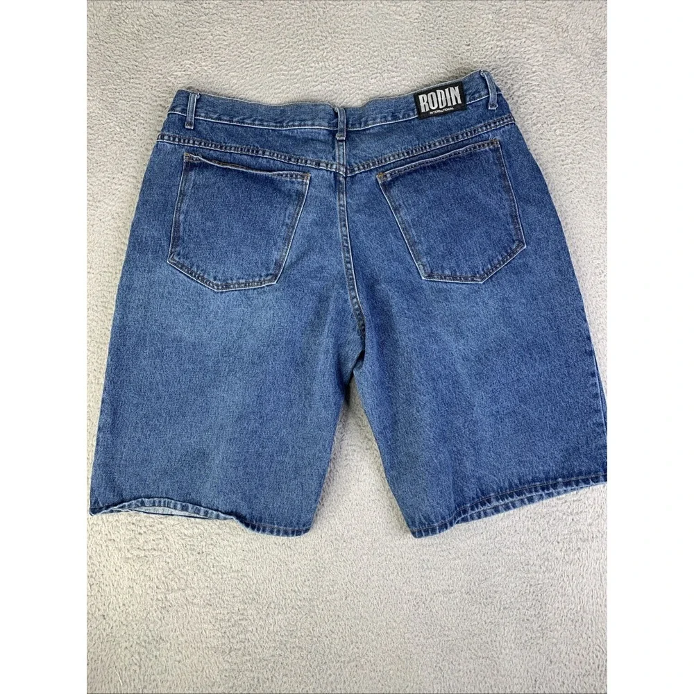 Rodin International Denim Shorts Men's 44 By Linda Rodin Made In USA
